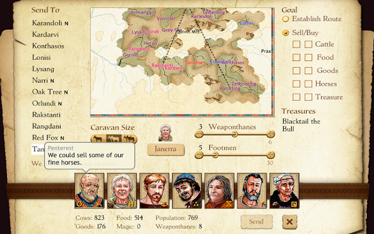 #7. King of Dragon Pass: Text RPG (Android) By: HeroCraft Ltd.