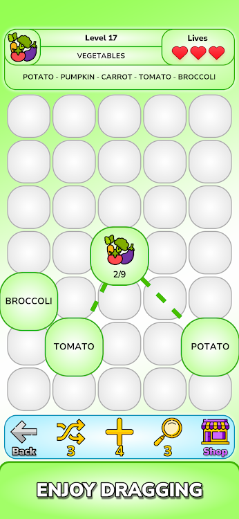 #3. Tangle Words: Word Search Game (Android) By: ALICE GAMES