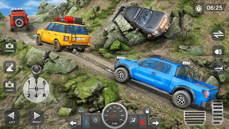 #3. Offroad Jeep Driving Car Games (Android) By: Contra 3D Games