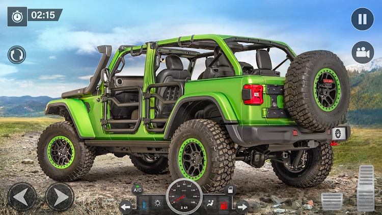 #7. Offroad Jeep Driving Car Games (Android) By: Contra 3D Games