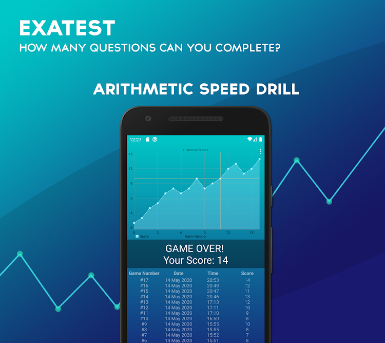 #4. Exatest Arithmetic Speed Drill (Android) By: SeaGreen Studios