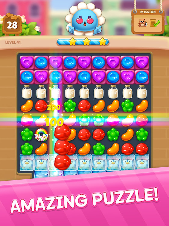 #10. Candy Friends : Match 3 (Android) By: SUPERBOX Inc