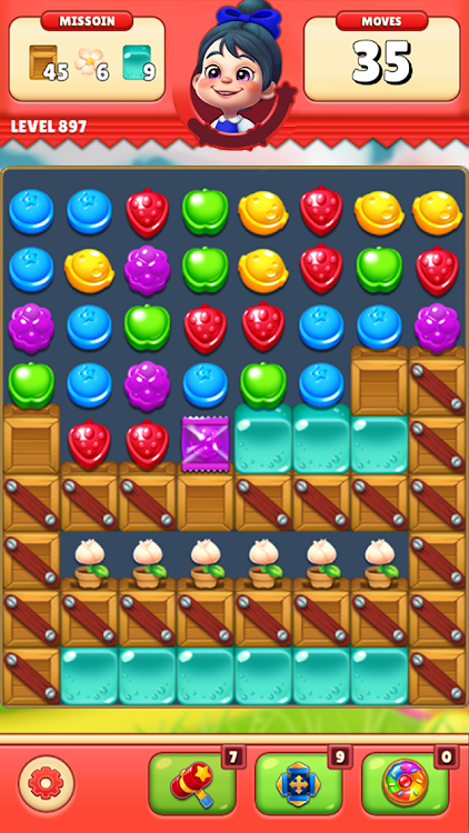 #7. Sugar Hunter®: Match 3 Puzzle (Android) By: SUPERBOX Inc