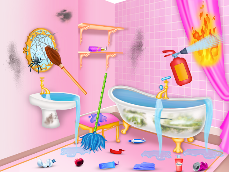 #9. Princess house cleaning advent (Android) By: Gravity Game Studio