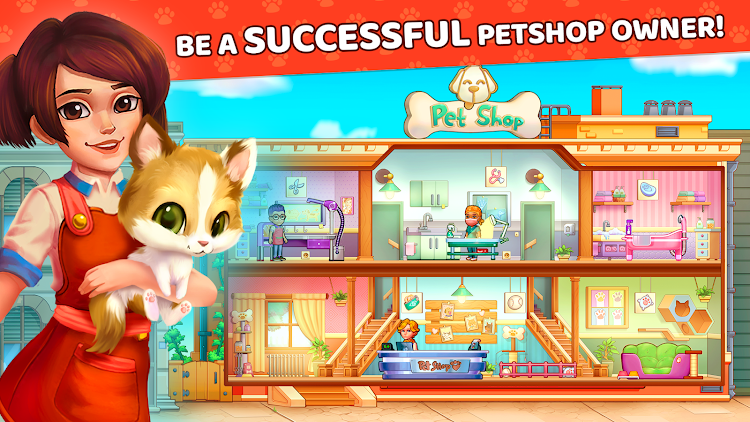 #9. Pet Shop Fever: Animal Hotel (Android) By: Tapps Games - PT