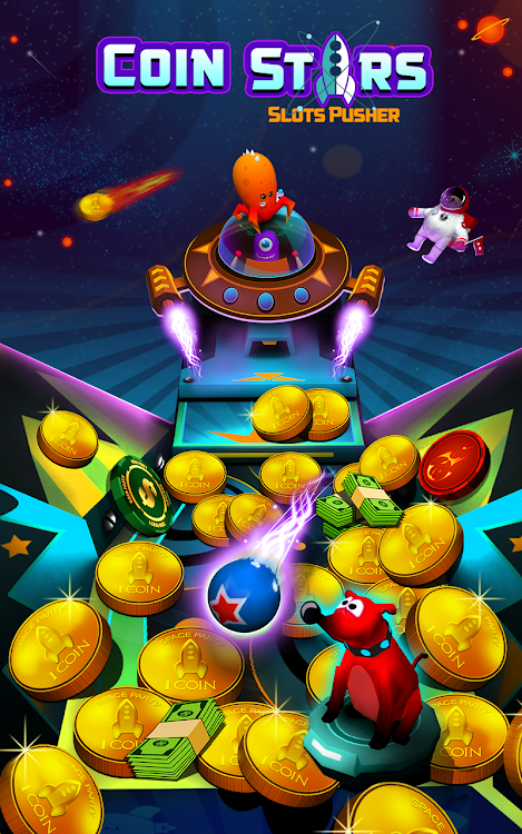 #9. Space Blaze Coin Party Dozer (Android) By: Mindstorm Studios