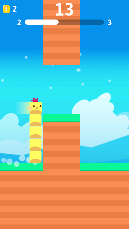 #2. Stacky Bird: Fun Egg Dash Game (Android) By: Kooapps Games | Fun Arcade and Casual Action Games