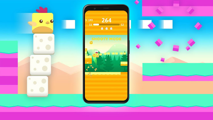 #8. Stacky Bird: Fun Egg Dash Game (Android) By: Kooapps Games | Fun Arcade and Casual Action Games