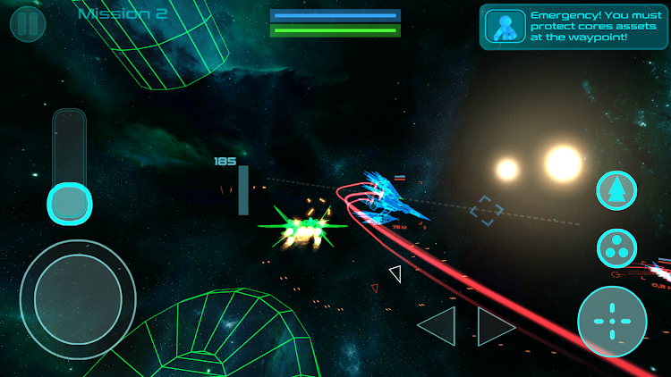 #2. Stickman Space Fighter (Android) By: Neon Warriors Games