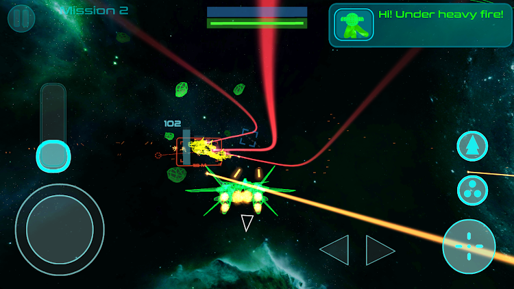 #7. Stickman Space Fighter (Android) By: Neon Warriors Games