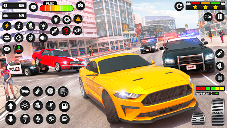 #2. Police Car Chase Car Games (Android) By: Dubai Entertainment