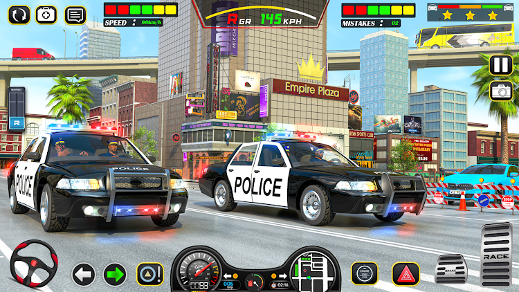 #3. Police Car Chase Car Games (Android) By: Dubai Entertainment