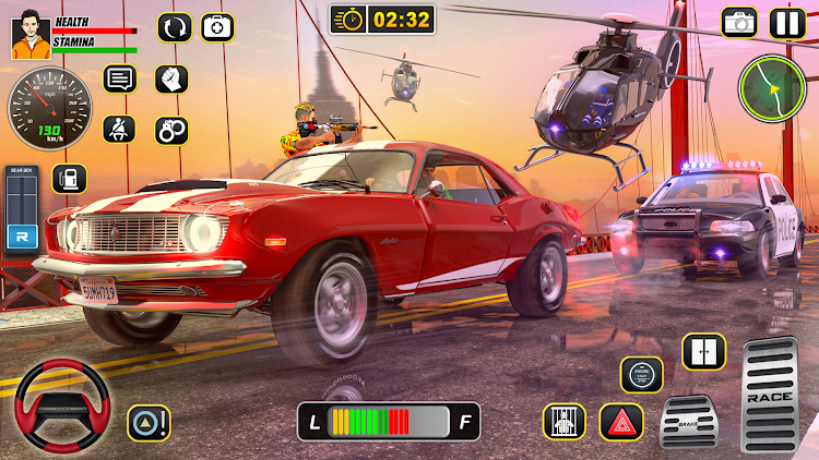 #6. Police Car Chase Car Games (Android) By: Dubai Entertainment