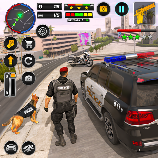 #9. Police Car Chase Car Games (Android) By: Dubai Entertainment