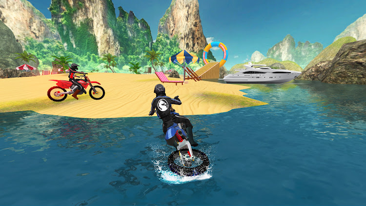 #4. Bike Racing : Water Bike Games (Android) By: Gamezeniq Technologies