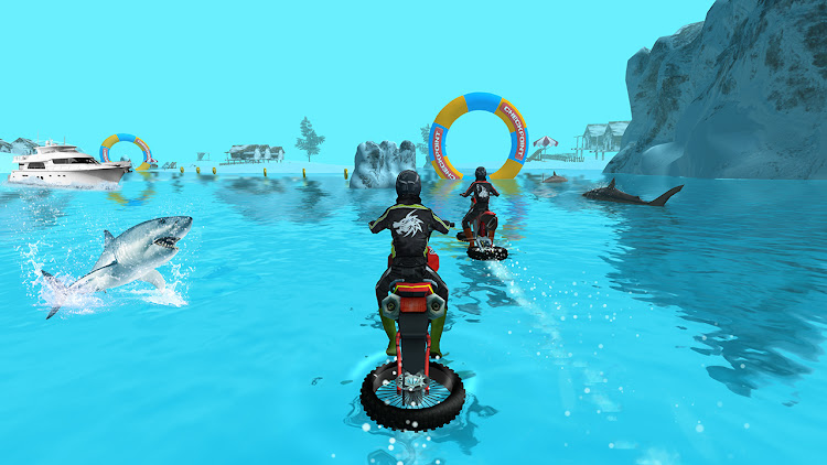 #5. Bike Racing : Water Bike Games (Android) By: Gamezeniq Technologies