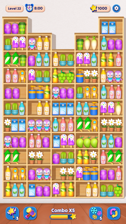 #2. Goods Sorting 3D: Match Master (Android) By: Sugame