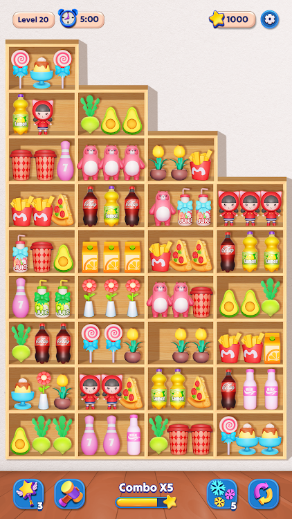 #3. Goods Sorting 3D: Match Master (Android) By: Sugame