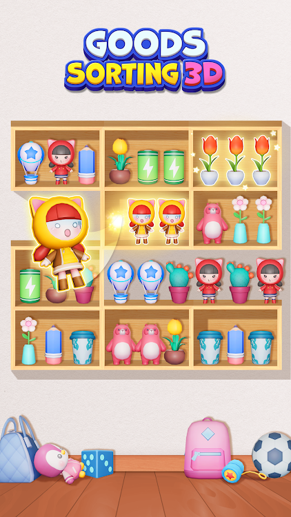 #9. Goods Sorting 3D: Match Master (Android) By: Sugame