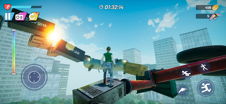 #8. SpeedRun : Parkour Jump Up (Android) By: Supercode Games