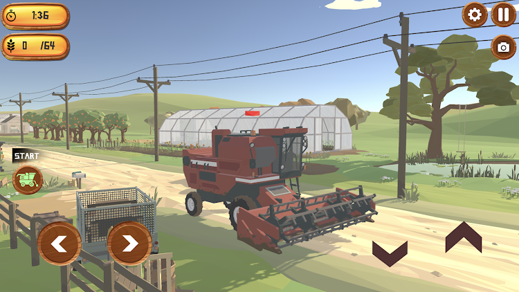 #3. Realistic Harvester Simulator (Android) By: ANCAMA