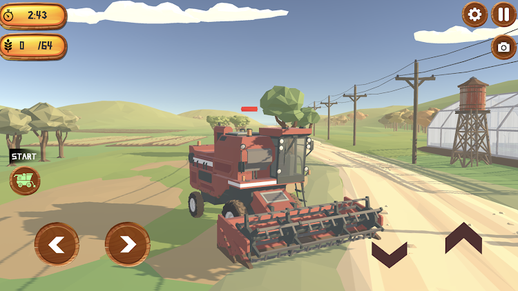 #7. Realistic Harvester Simulator (Android) By: ANCAMA