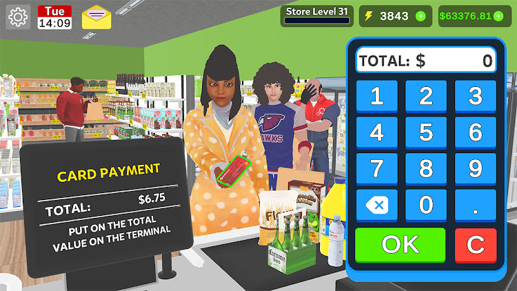 #5. Supermarket 3D: Simulator Game (Android) By: Rocket Succeed Together