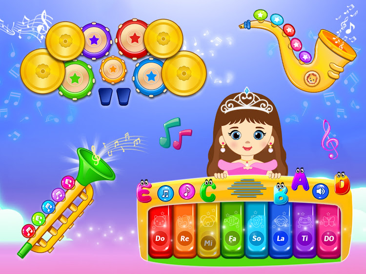 #4. Baby Piano - Children Song (Android) By: playNfun - educational & girl games