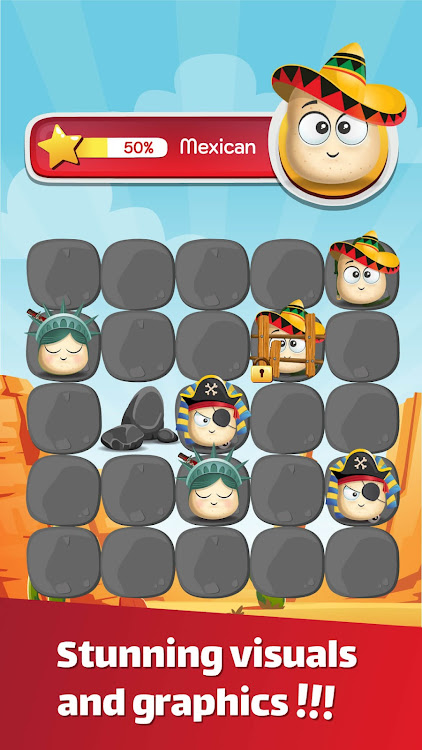 #5. Potato Merge: 2048 Puzzle Game (Android) By: Apprang Game Studio