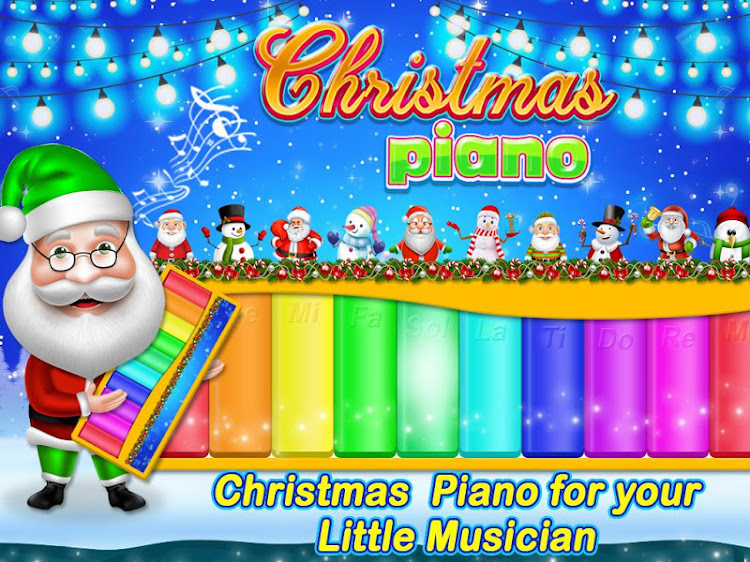 #4. Xmas Piano - Christmas Song (Android) By: playNfun - educational & girl games