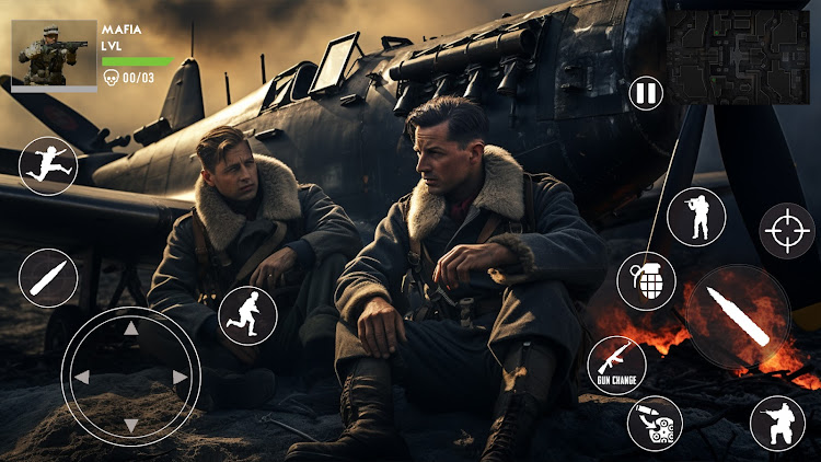 #2. WW2 shooting games world war 2 (Android) By: Xee Play Games