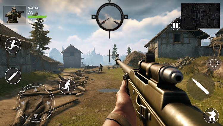 #6. WW2 shooting games world war 2 (Android) By: Xee Play Games