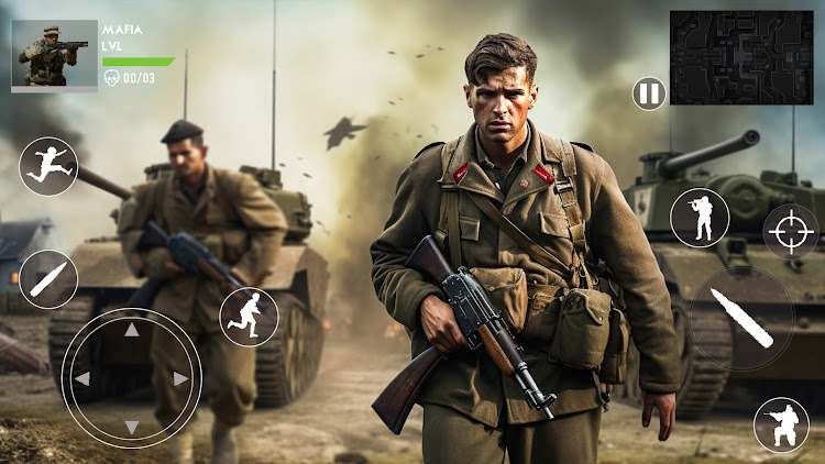 #7. WW2 shooting games world war 2 (Android) By: Xee Play Games