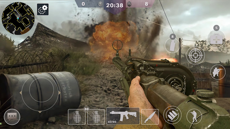 #9. WW2 shooting games world war 2 (Android) By: Xee Play Games