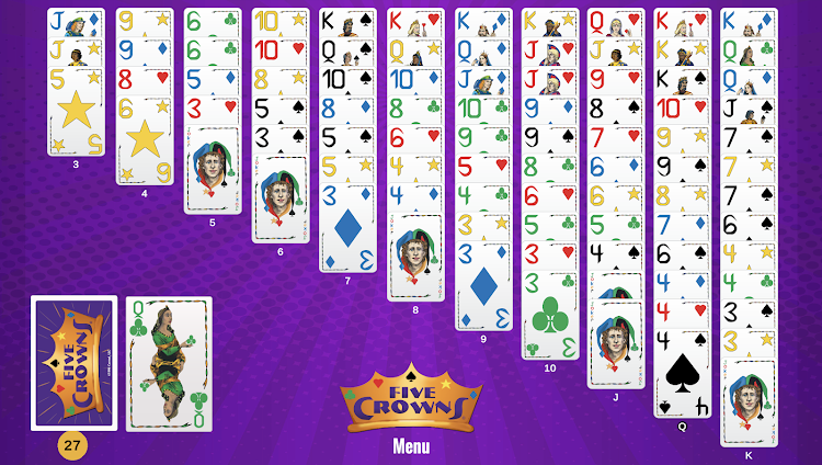 #2. Five Crowns Solitaire (Android) By: PlayMonster LLC