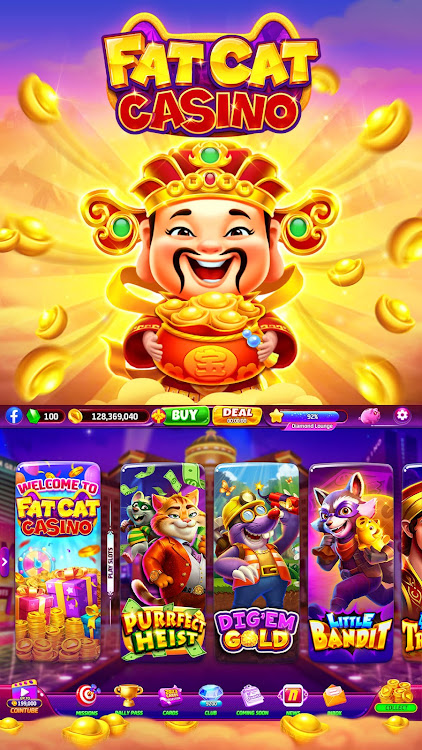 #2. Fat Cat Casino - Slots Game (Android) By: Slots Limited