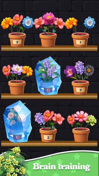 #5. Flower Triple Sort:Blossom 3D (Android) By: Gy Game