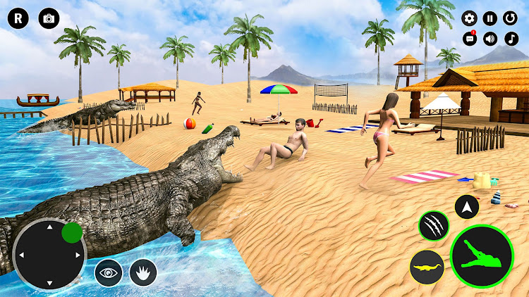 #6. Crocodile Animal Sim Games 3D (Android) By: BMH Sol