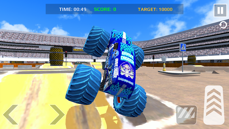 #3. Car Games: Monster Truck Stunt (Android) By: Zego Global Pte