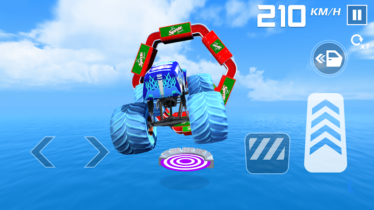 #8. Car Games: Monster Truck Stunt (Android) By: Zego Global Pte