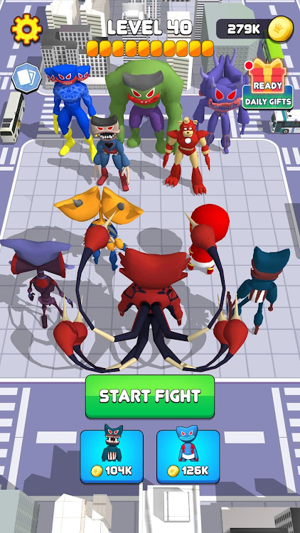 #2. Monster Head Merge Battle (Android) By: ROBUST GAME STUDIO