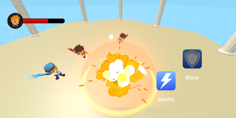 #2. Blade Ball Dodgeball Battle (Android) By: Moon Tean Studio