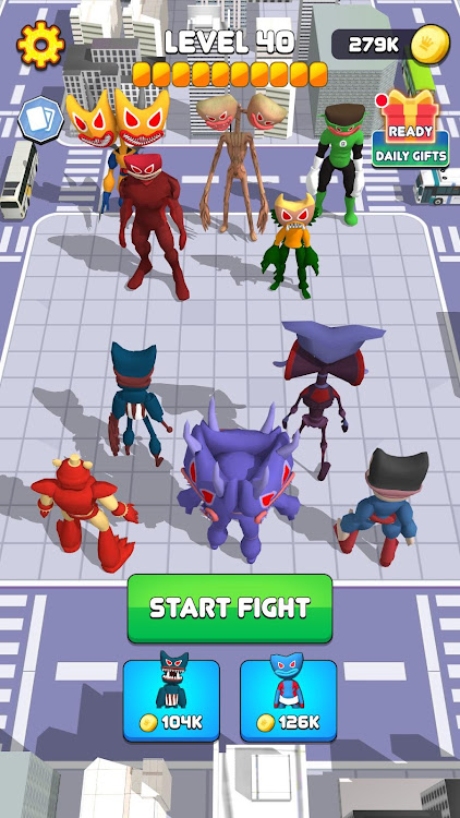 #3. Monster Head Merge Battle (Android) By: ROBUST GAME STUDIO