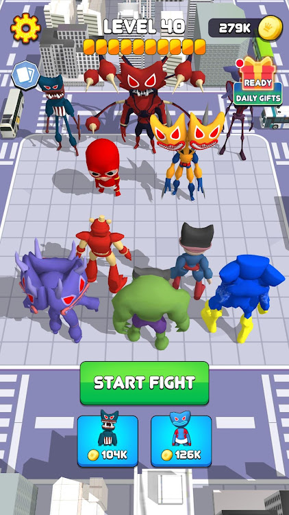 #5. Monster Head Merge Battle (Android) By: ROBUST GAME STUDIO