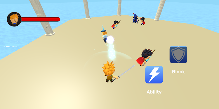 #8. Blade Ball Dodgeball Battle (Android) By: Moon Tean Studio