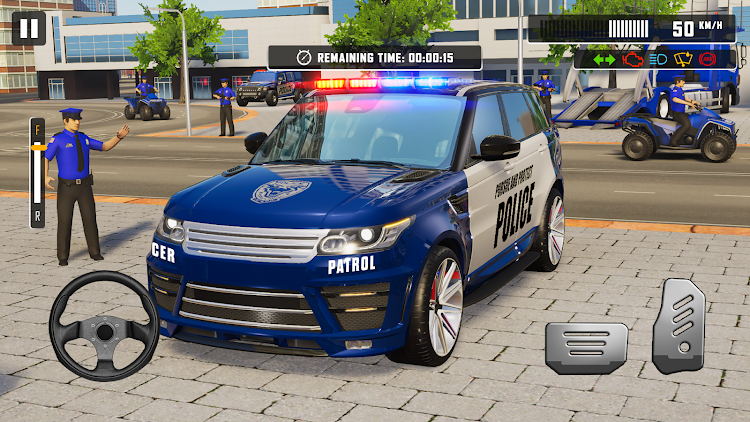 #3. US Police Car Park & Transport (Android) By: Play Toy Lab