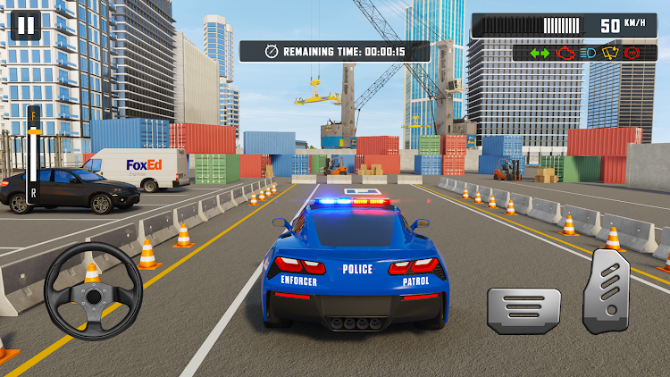 #5. US Police Car Park & Transport (Android) By: Play Toy Lab