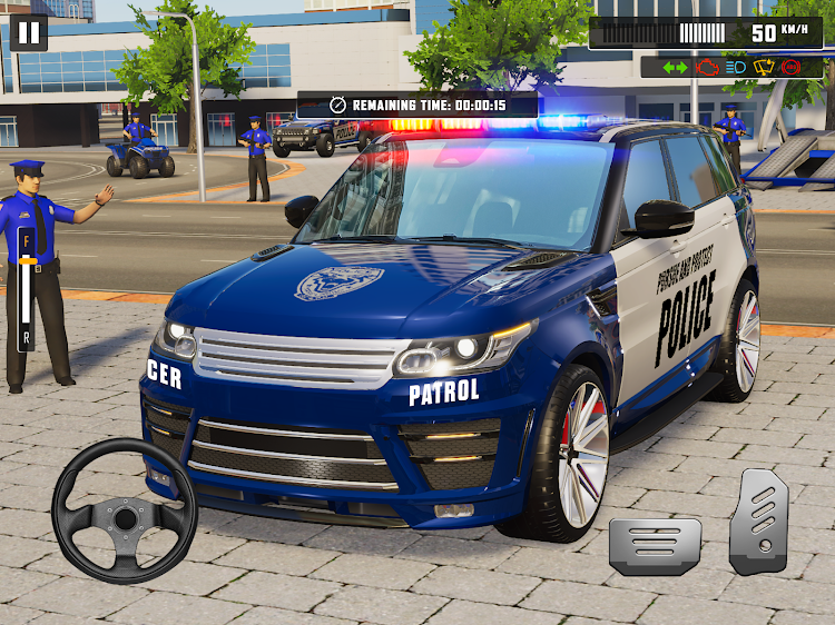 #8. US Police Car Park & Transport (Android) By: Play Toy Lab