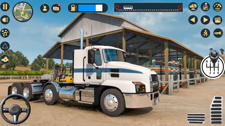 #4. Semi Truck Driving Cargo Games (Android) By: Gaming Boost