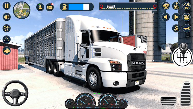 #6. Semi Truck Driving Cargo Games (Android) By: Gaming Boost